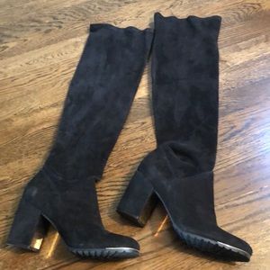 Rachel Zoe sz 9 Black Suede OTK boots